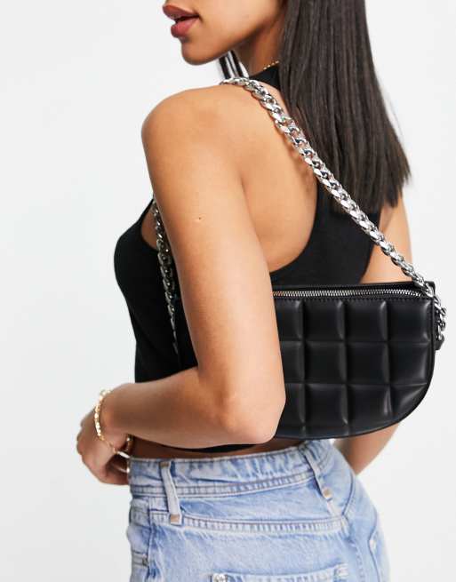 Small Square Bag Black Chain Strap For Party