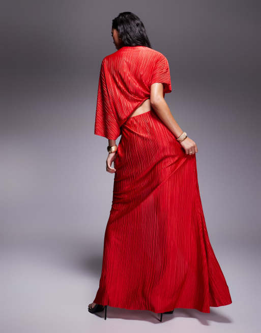 Asos cape back dipped hem midi dress deals
