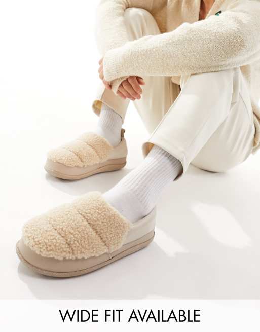 Puffer discount slippers womens