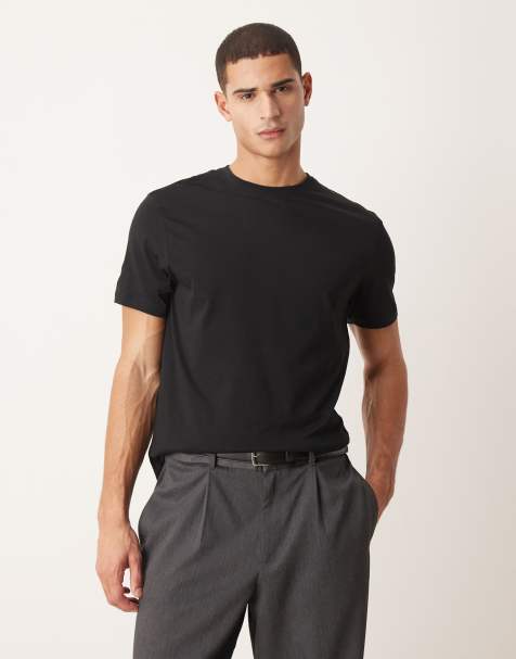ASOS DESIGN – Premium – Regular-Fit-T-Shirt aus SUPIMA-Baumwolle in Schwarz - view 1