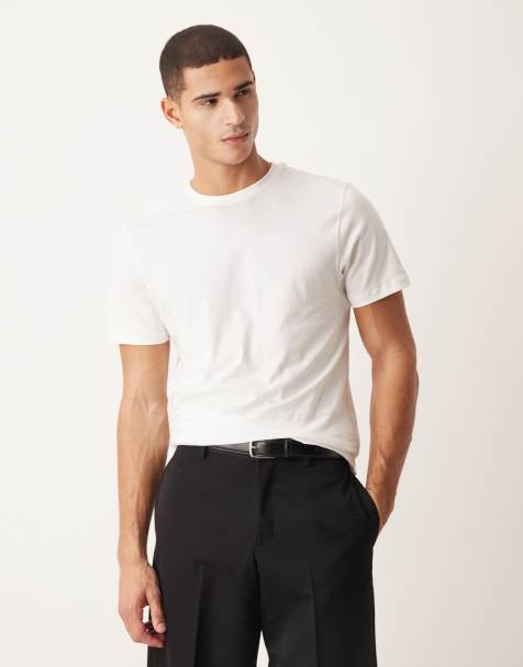 ASOS DESIGN – Premium – Regular-Fit-T-Shirt aus SUPIMA-Baumwolle in Weiß - view 1
