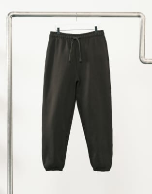 Premium - Schwere Oversize-Jogginghose in Braun, 400 g/m²-Brown Brown L