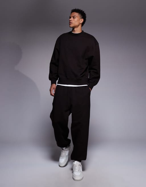 ASOS DESIGN – Premium – Schweres Oversize-Sweatshirt in Braun, 400 g/m², 2 von 6