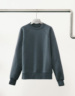 Premium - Schweres Oversize-Sweatshirt in Marineblau, 650 g/m² Marineblau S