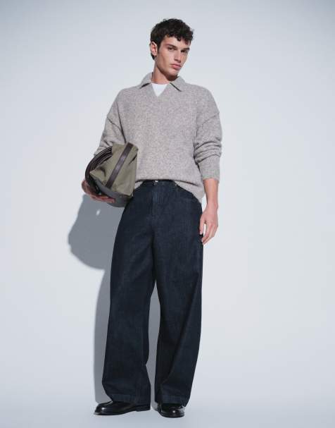 ASOS DESIGN premium selvage barrel jeans in indigo - view 1