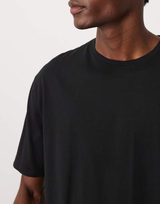 ASOS DESIGN - Premium - Sort afslappet T-shirt i SUPIMA®-bomuld, 5 af 5