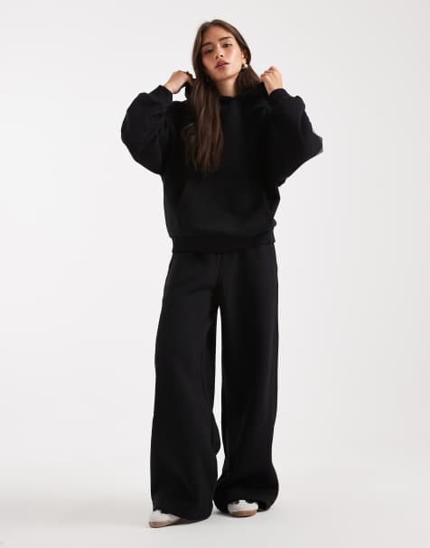 ASOS DESIGN - Premium - Sort sæt i kraftigt stof på 500 gsm - view 1