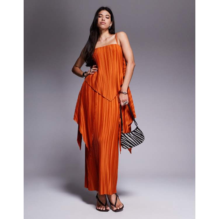 chinese dress ladies Women's Rust Strapless Maxi Dress main image 0