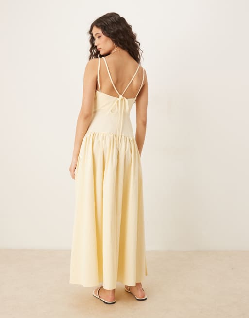 sachin and babi light blue dress Plus Size - Midi Shirred Drop-Waist Dress