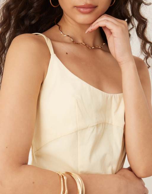 strappy structured drop-waist midi dress Samantha Strappy Drop Waist Midi Dress main image 0