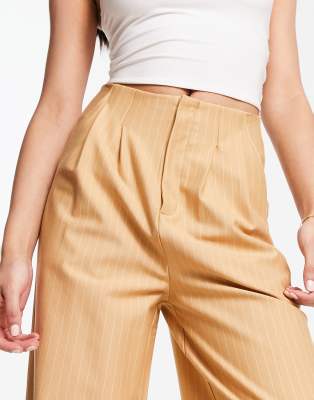 ASOS EDITION tailored pants in camel