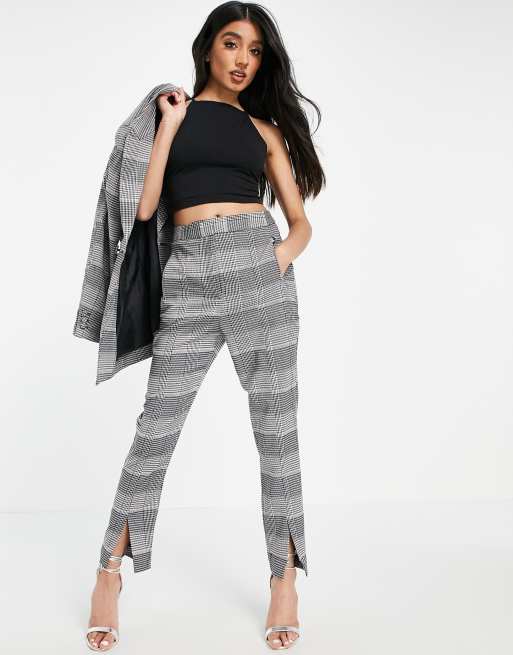 ASOS DESIGN premium suit pants in check