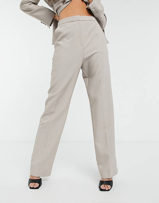 Women premium suit trousers in soft camel 