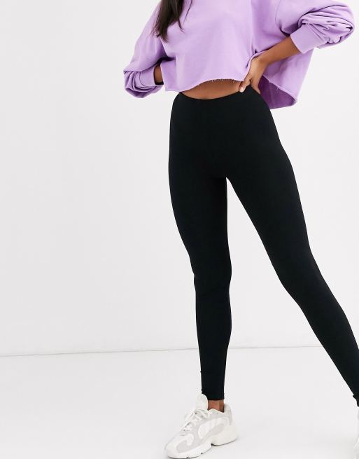 ASOS DESIGN Maternity Petite over/under-the-bump premium supersoft leggings  in cotton modal