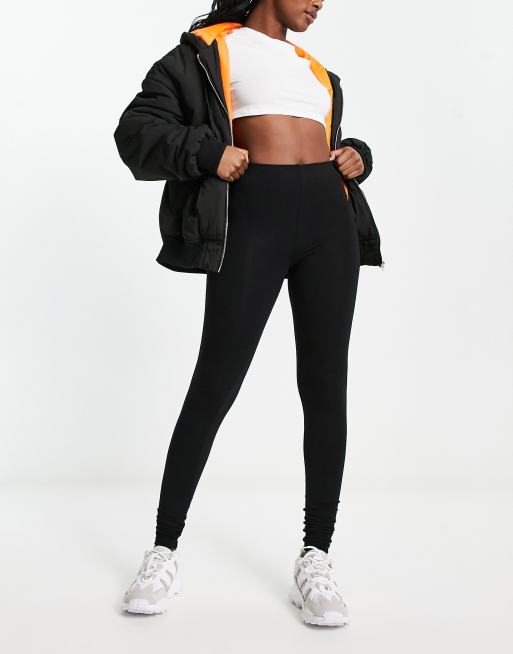 ASOS DESIGN premium supersoft leggings in cotton modal in black