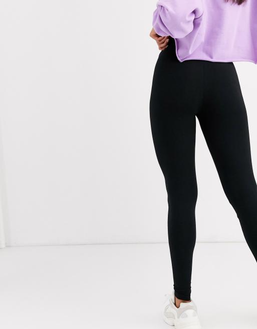 ASOS DESIGN - Premium - Superzachte legging in katoenen modal in zwart, 2 van 4