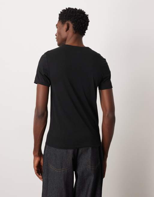 ASOS DESIGN Premium SUPIMA® Cotton slim fit t-shirt in black, 3 of 5