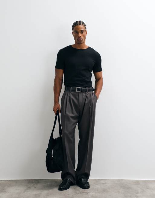 ASOS DESIGN Premium SUPIMA® Cotton slim fit t-shirt in black, 2 of 7