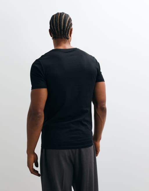 ASOS DESIGN Premium SUPIMA® Cotton slim fit t-shirt in black, 4 of 7