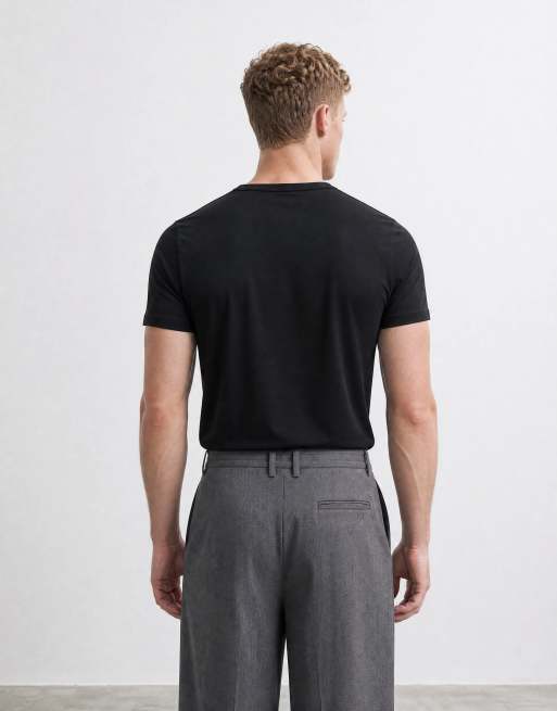 ASOS DESIGN Premium SUPIMA® Cotton slim fit t-shirt in black, 7 of 7