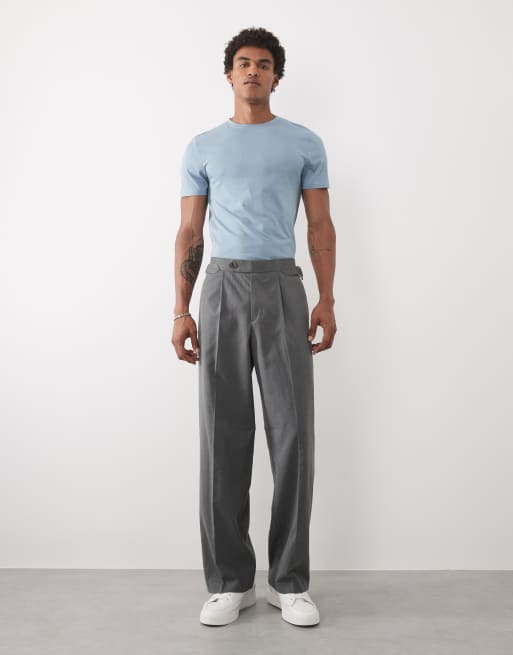 ASOS DESIGN Premium SUPIMA® cotton slim fit t-shirt in blue, 3 of 5