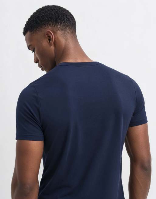 ASOS DESIGN Premium SUPIMA® Cotton slim fit t-shirt in navy, 7 of 10