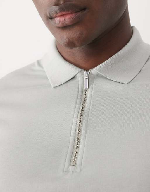 ASOS DESIGN - Premium SUPIMA® katoenen regular-fit polo in lichtgroen, 4 van 5