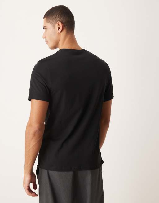 ASOS DESIGN - Premium SUPIMA katoenen regular-fit T-shirt in zwart, 3 van 5