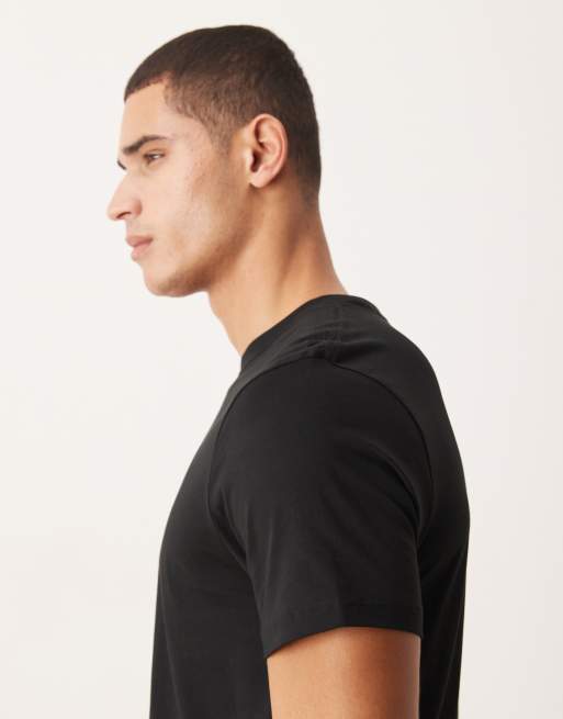 ASOS DESIGN - Premium SUPIMA katoenen regular-fit T-shirt in zwart, 4 van 5