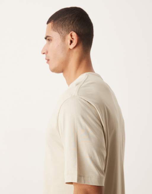 ASOS DESIGN - Premium SUPIMA® katoenen ruimvallend T-shirt in steenkleur, 4 van 5