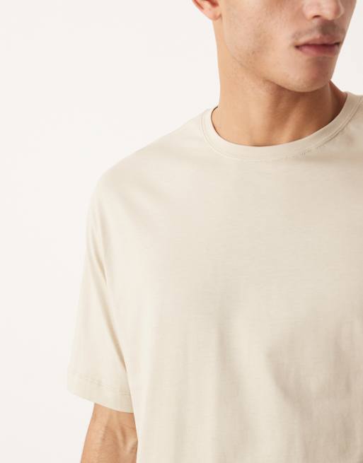 ASOS DESIGN - Premium SUPIMA® katoenen ruimvallend T-shirt in steenkleur, 5 van 5