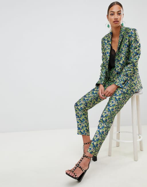 Asos hot sale floral suit