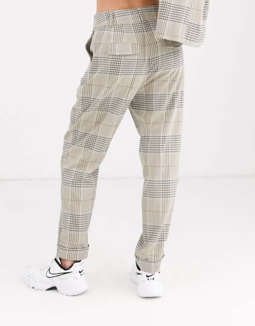 ASOS DESIGN - Premium - Ternede tapered habitbukser, 2 af 4