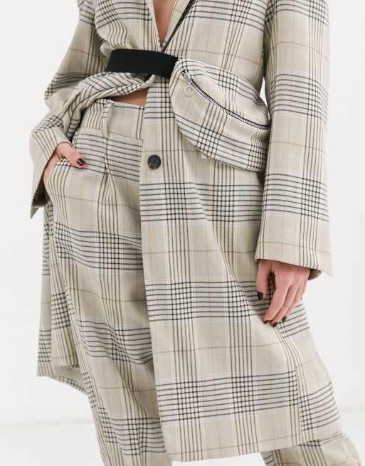ASOS DESIGN - Premium - Ternede tapered habitbukser, 3 af 4