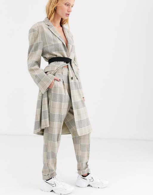 ASOS DESIGN - Premium - Ternede tapered habitbukser, 4 af 4