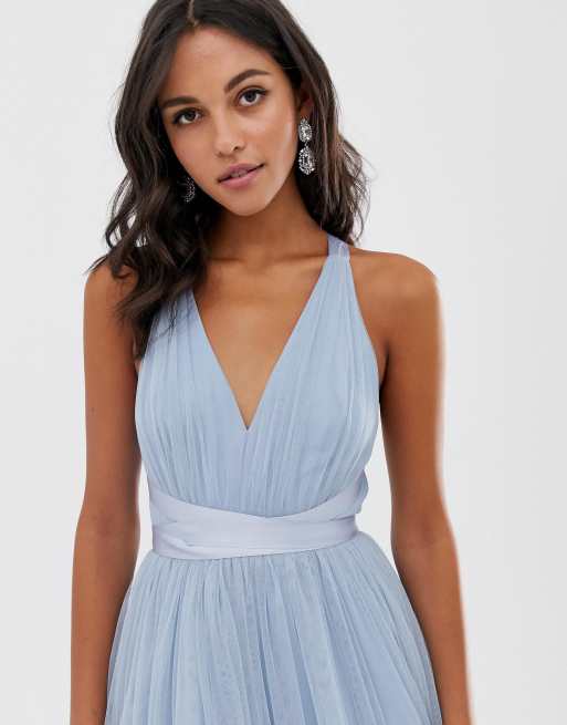 Asos premium tulle maxi hotsell prom dress