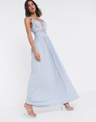 asos sky blue dress