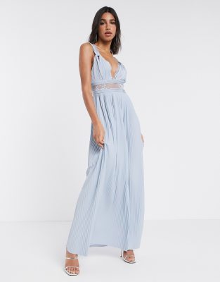 asos sky blue dress