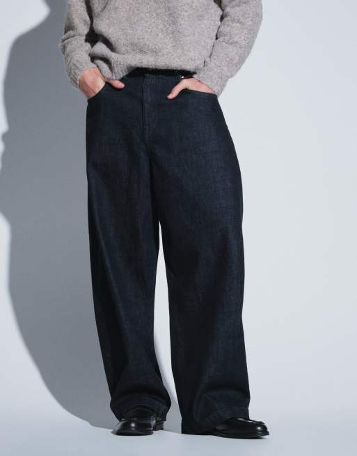 ASOS DESIGN premium vaqueros barrel de selvedge en índigo, 2 de 5