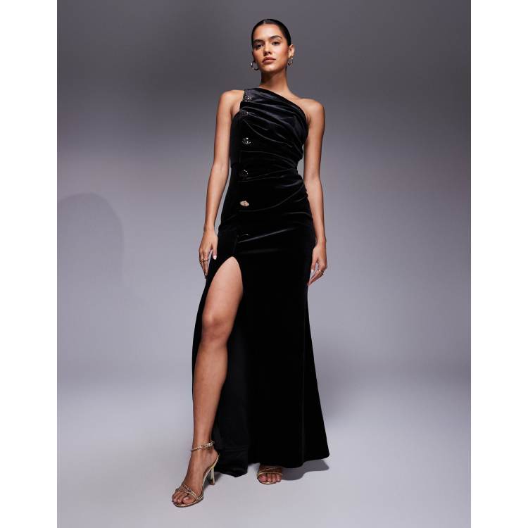 asos gold velvet dress TOPSHOP @ASOS gold mustard ochre CRUSHED VELVET halter Grecian High Neck 8  DRESS