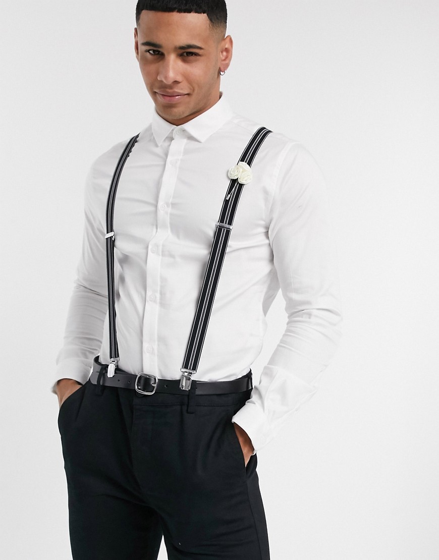 ASOS DESIGN Premium Wedding - Camicia skinny in rasatello bianca-Bianco