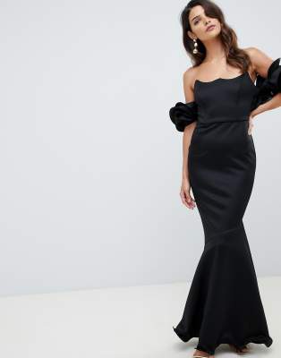 asos bardot maxi dress