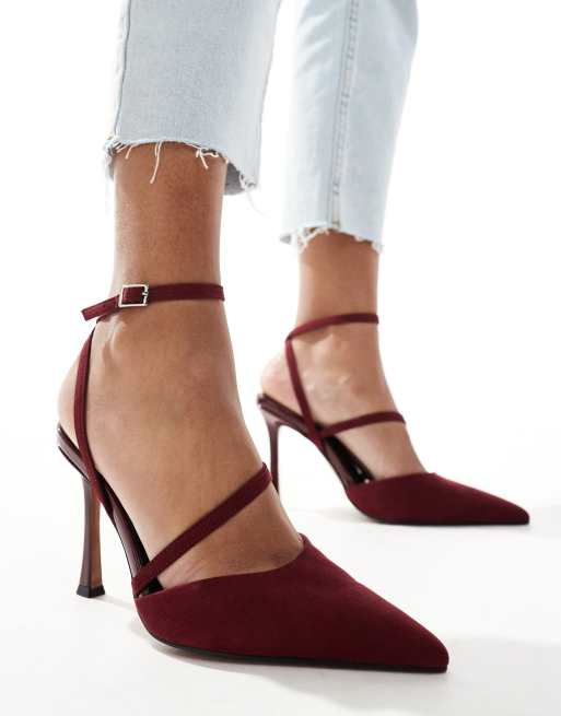 ASOS DESIGN Present Chaussures a talon haut Bordeaux ASOS