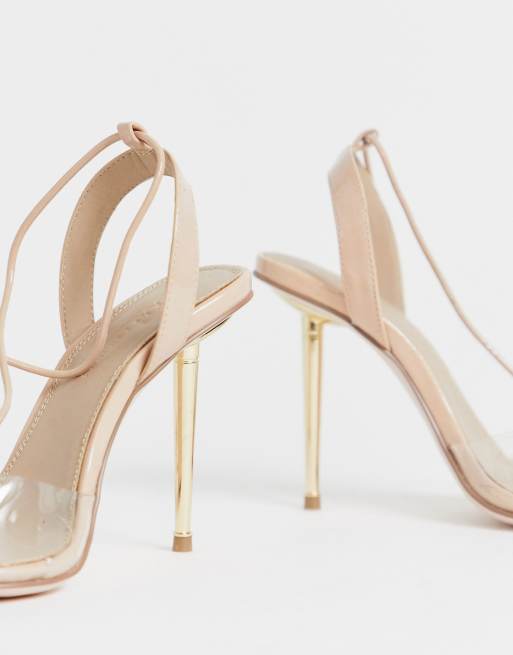 Transparente high store heels asos