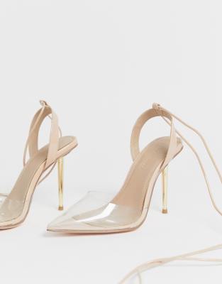transparente high heels asos
