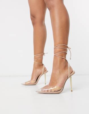 tie high heels