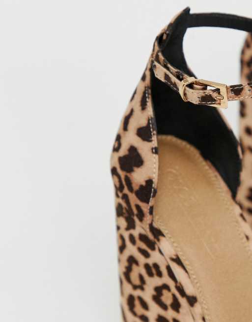 Leopard sale skin wedges