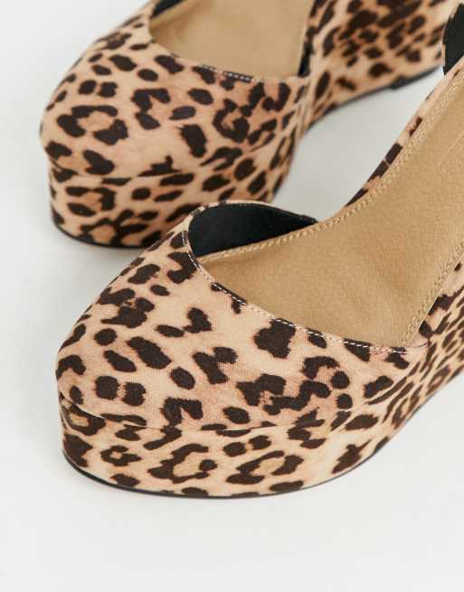 Animal print hot sale wedges uk