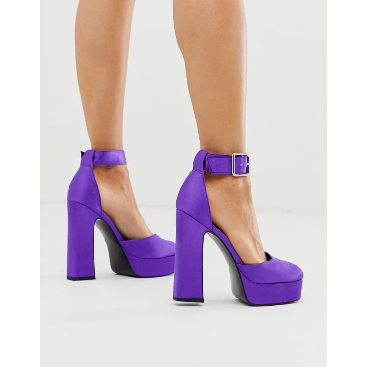 Chaussure a talon violet sale