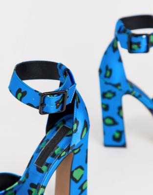 asos blue heels
